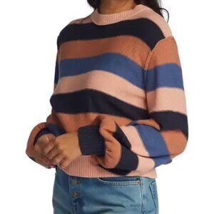 Roxy Loft Music Stripe Crewneck Sweater